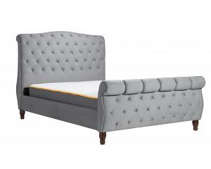 5ft King Size Colorado Grey Velvet finish bed frame